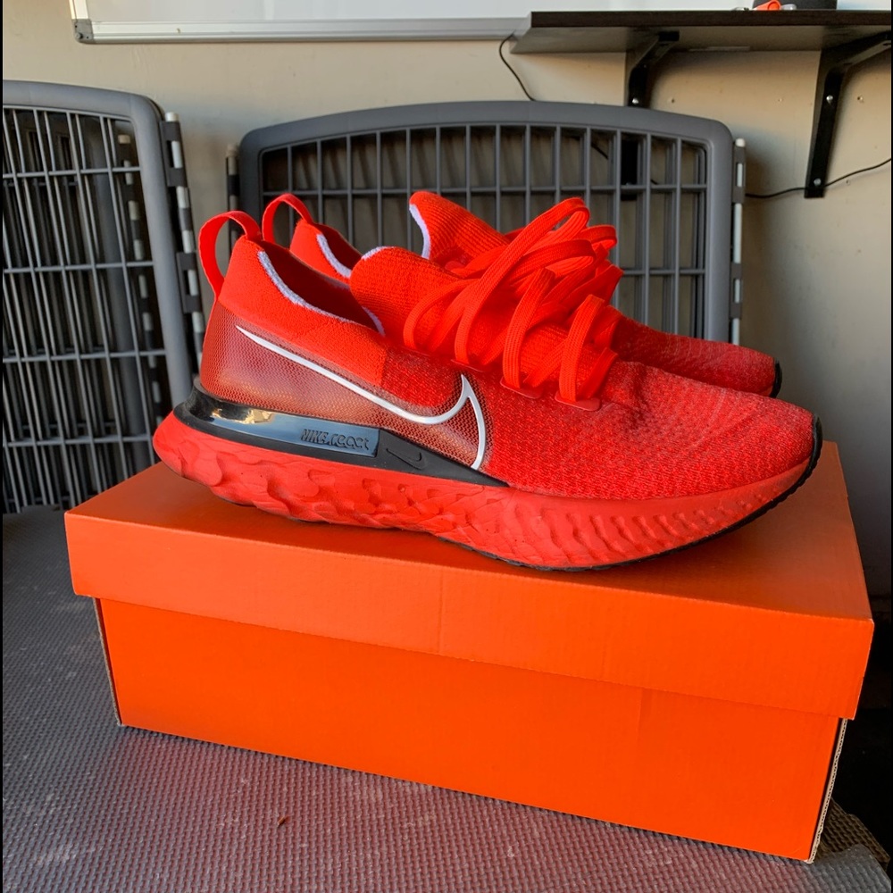 Men’s Nike React Infinity Run Flyknit Red 10.5